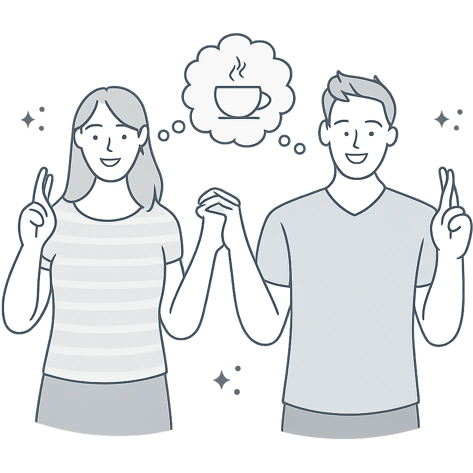 coffee cup with steam, minimalistic pastel illustration with clean lines emoji