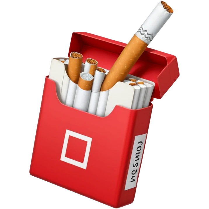 red pack of cigarettes emoji