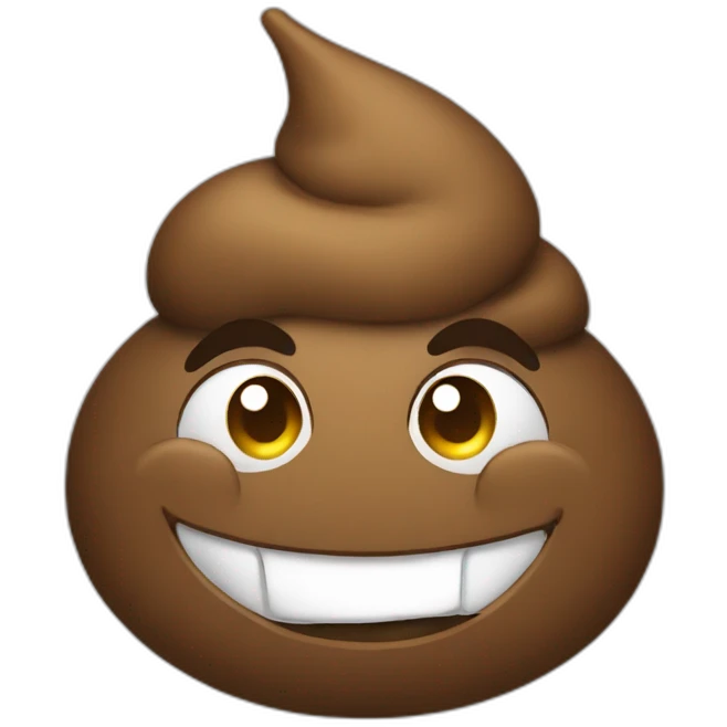 fancy poop emoji
