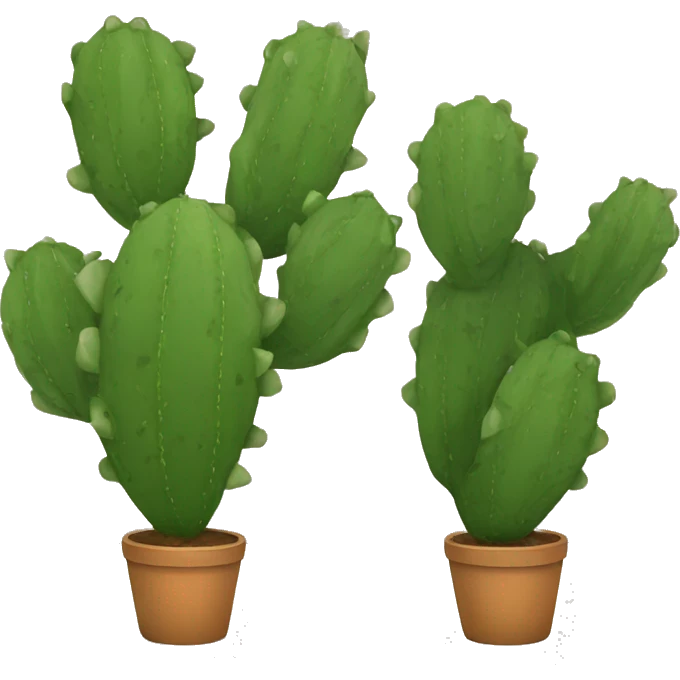round Nopal without pot emoji