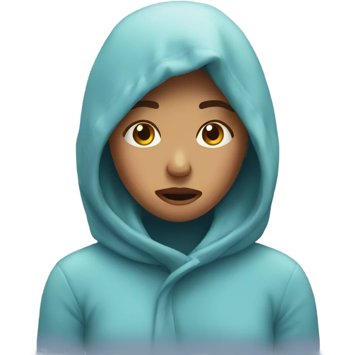 girl caught cold emoji