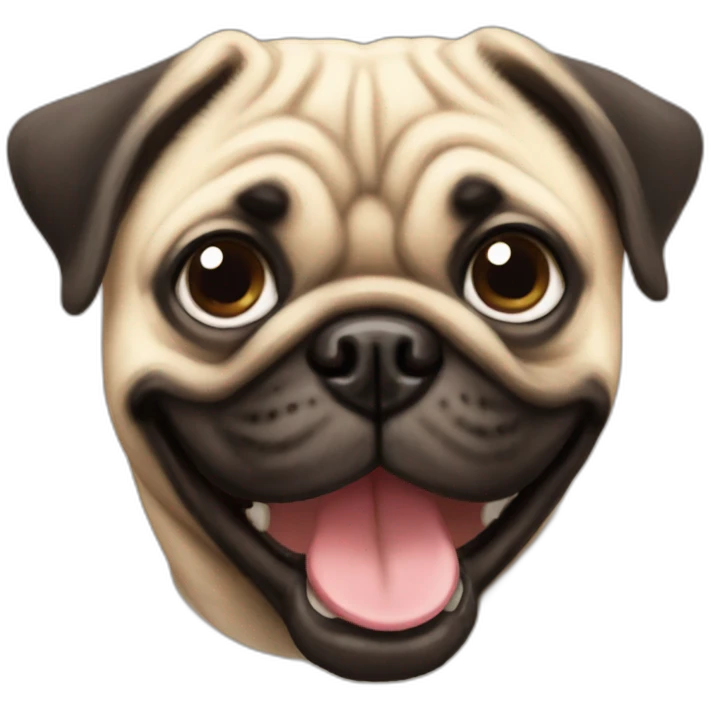 smiling pug emoji