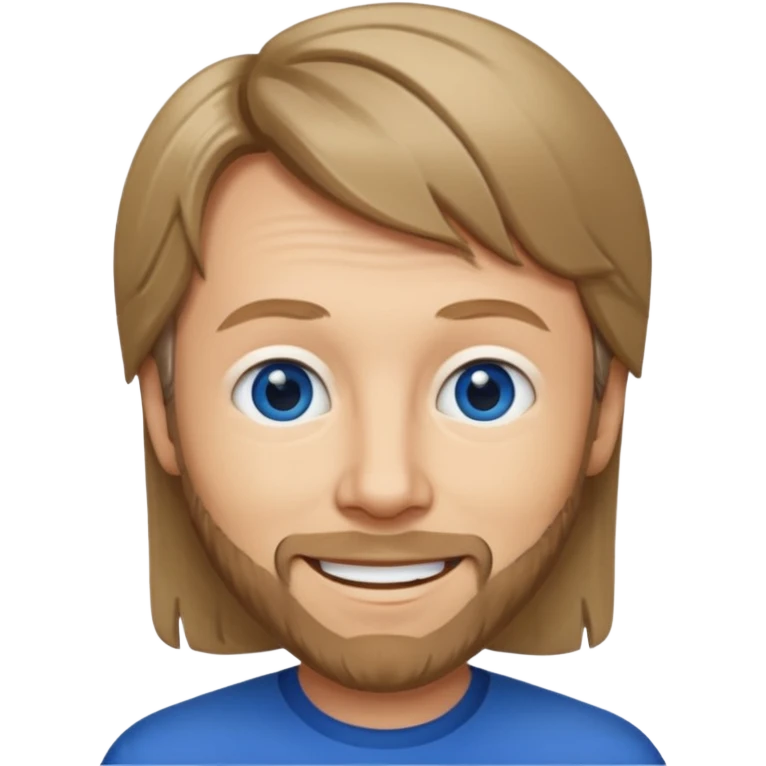 Björn Ulvaeus with dark blue eyes, dark blonde hair emoji
