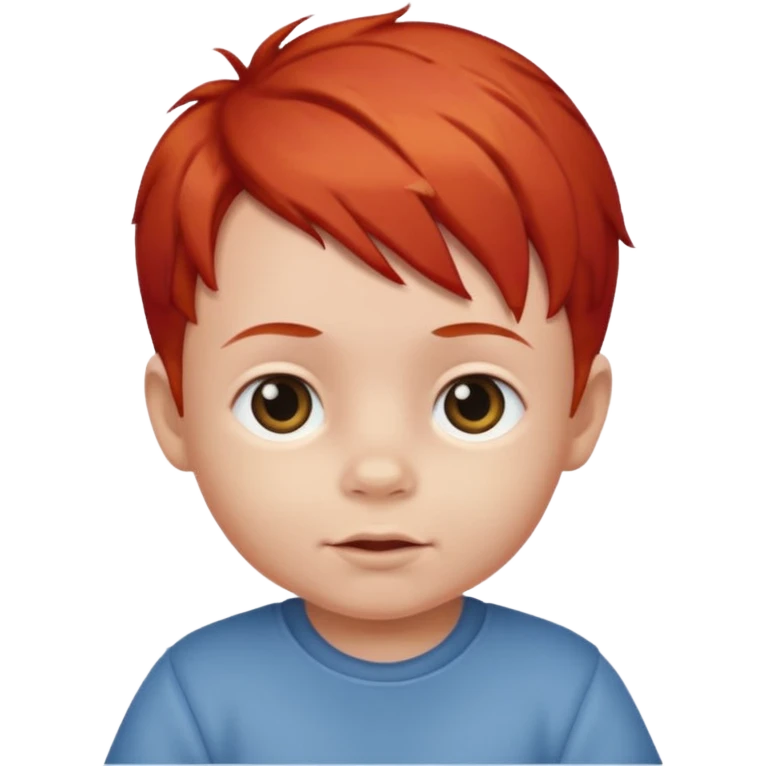 red hair baby boy emoji