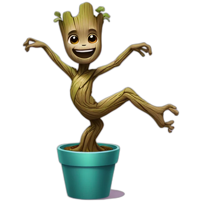 dancing groot emoji