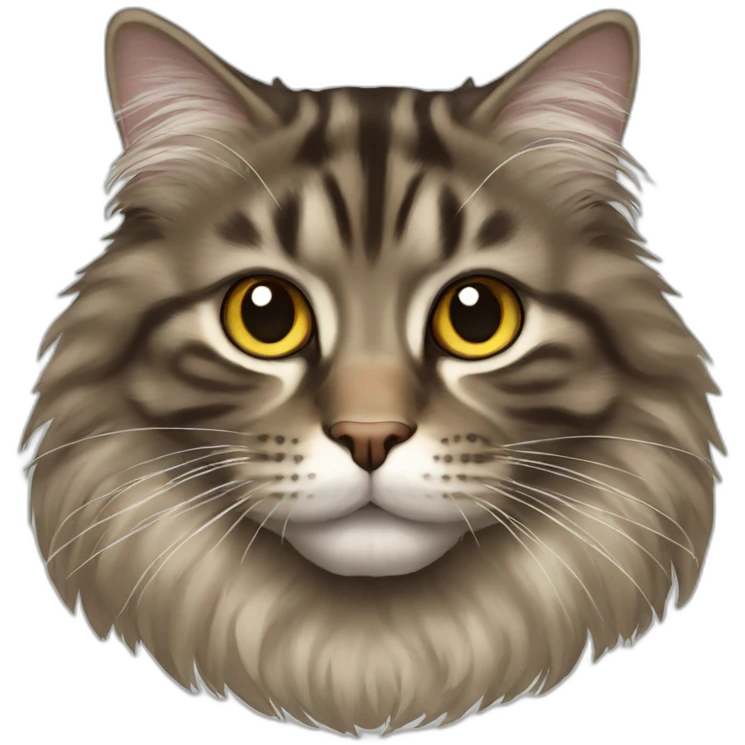 A maincoon cat emoji