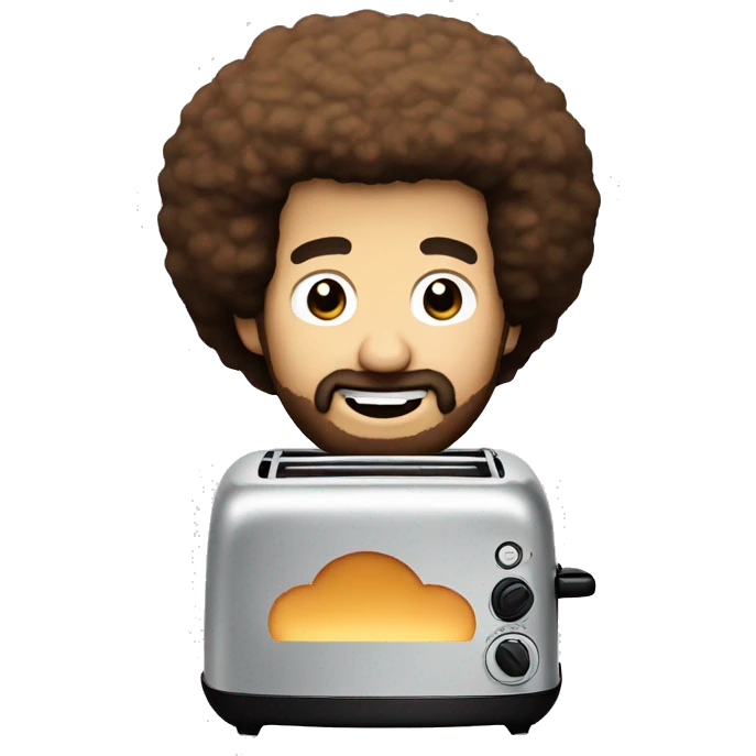 Bob Ross toaster emoji