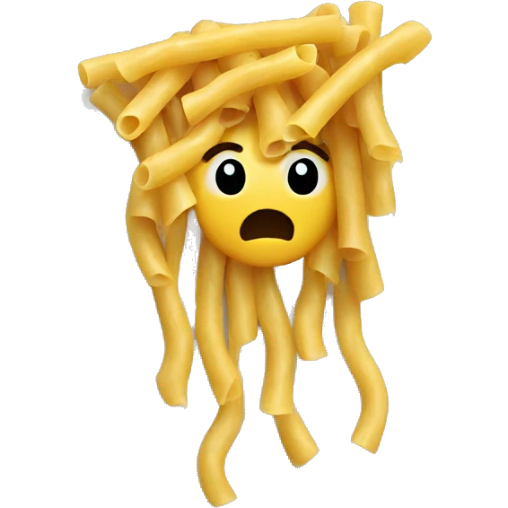 pasta stuck on a wall emoji