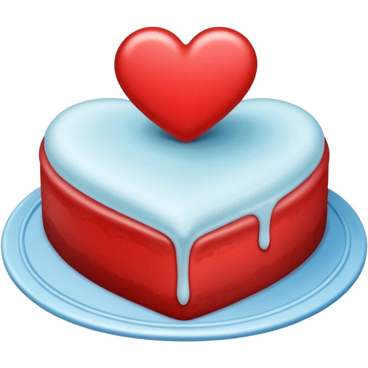 heart is cake emoji