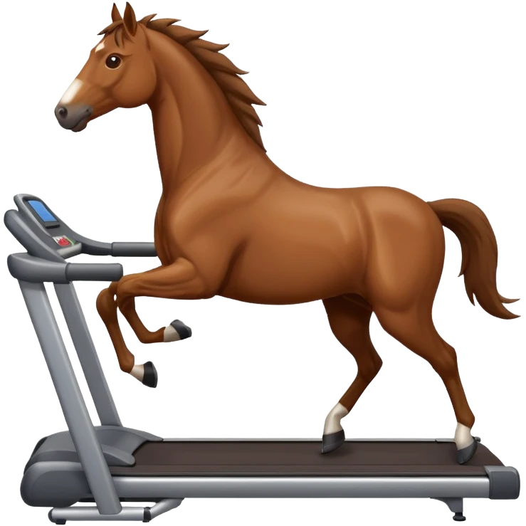 horse on a treadmill emoji