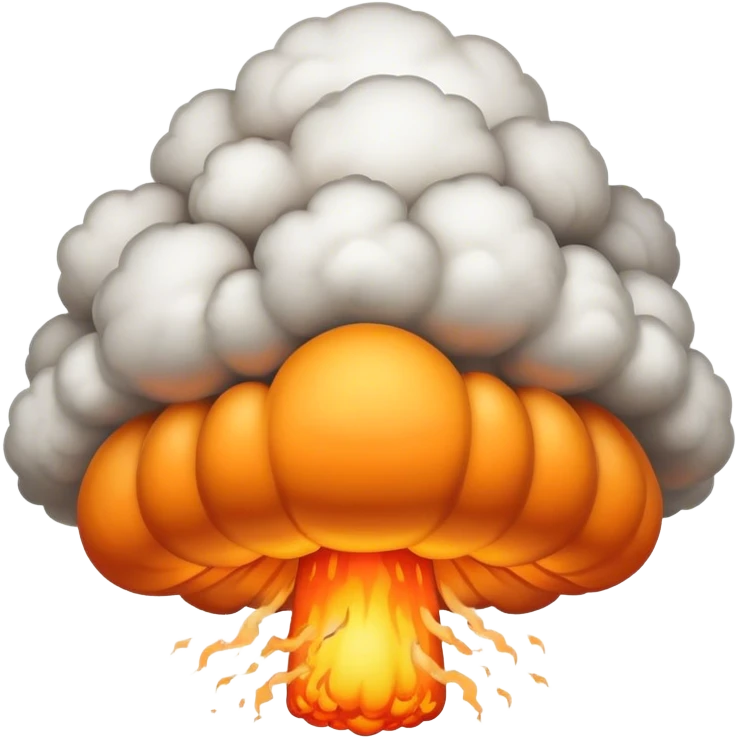 a nuclear explosion emoji