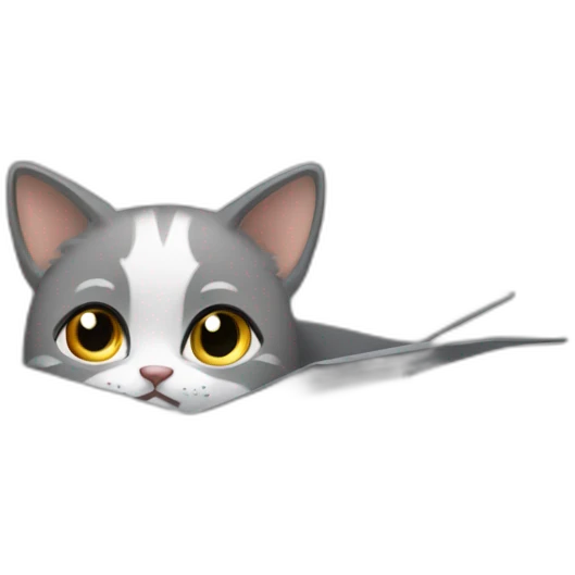 Grey cata in a box emoji
