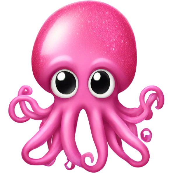 Pink squid with glitter  emoji