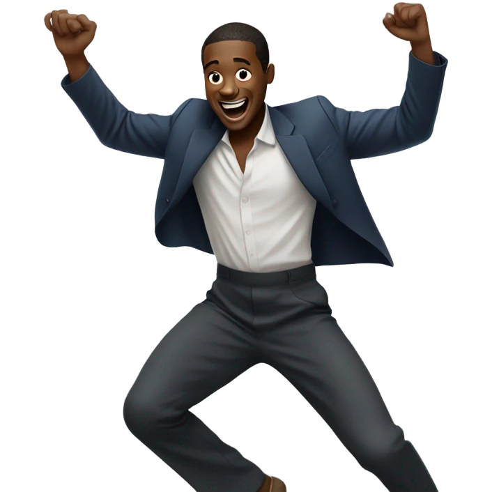 black guy dancing emoji