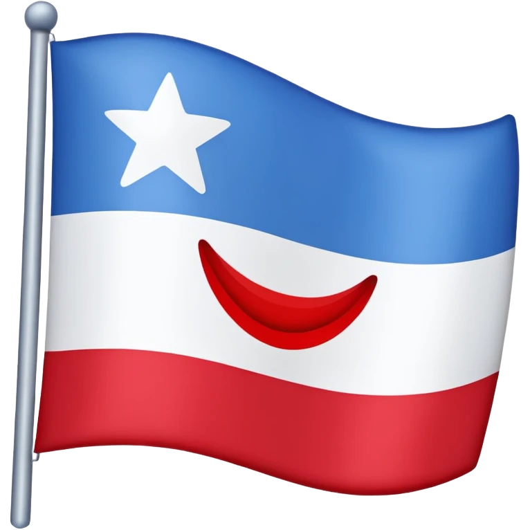 Emoji de drapeau avec les couleurs suivante : emoji