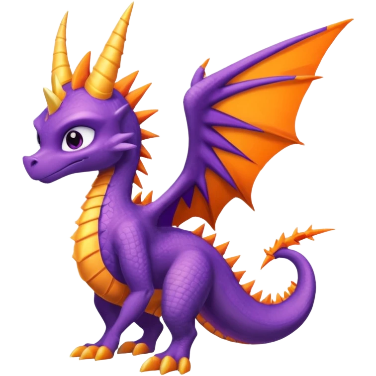 Spyro-Fakémon-hybrid-creature (full body)  emoji