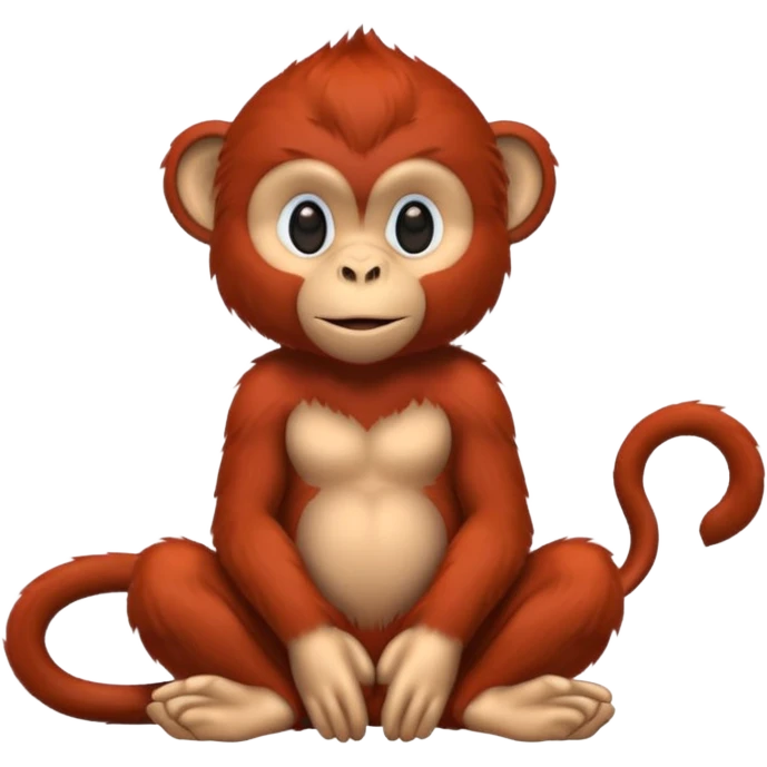 red monkey emoji