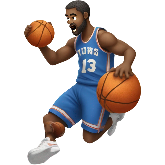 White man dunking a donut as a basketball  emoji
