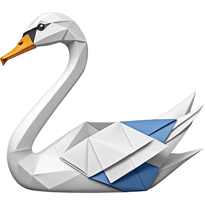 Origami swan like Prison Break version which Michel Scolfild made one. emoji