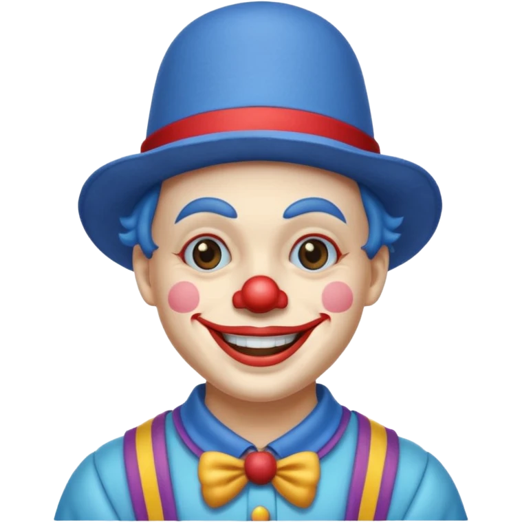 clown with blue hat and clothes emoji