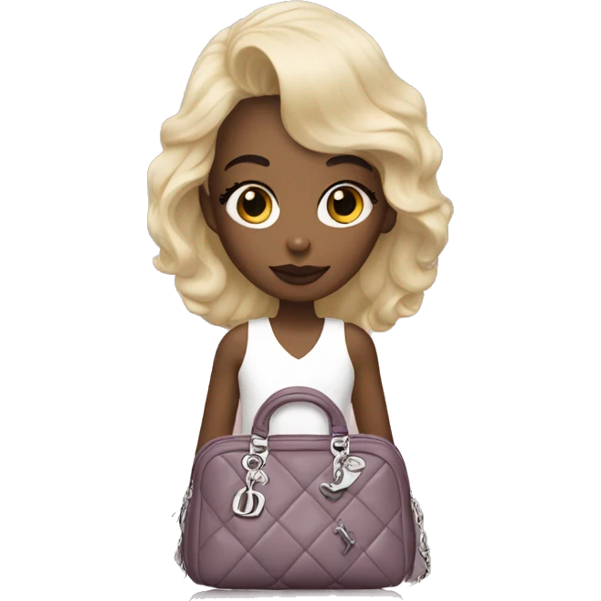 Girl with Dior bag emoji