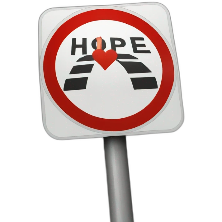 hope-traffic-sign emoji