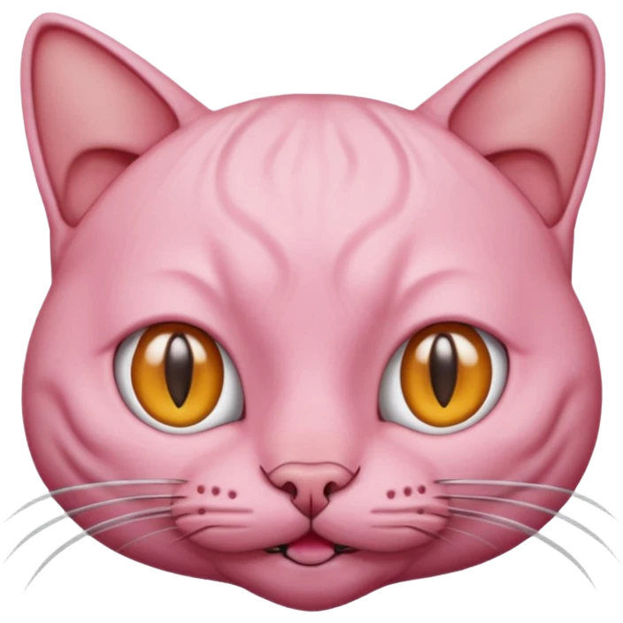 Kel bir kedi  emoji