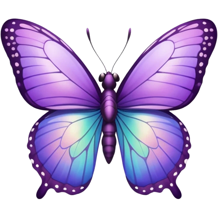 Purple mini bio butterfly emoji