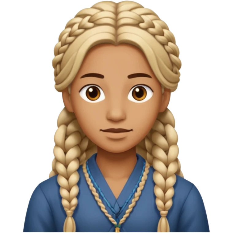 Orga mit langen Zopf emoji