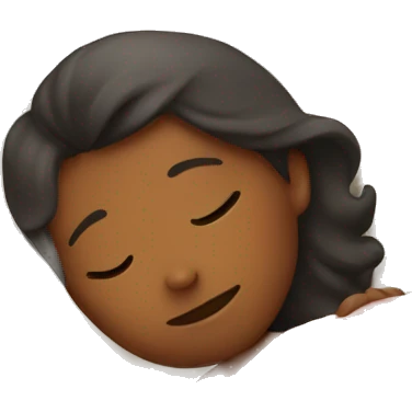 Girl sleeping in bed emoji