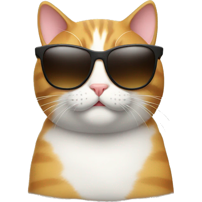 Cat with sunglasses emoji