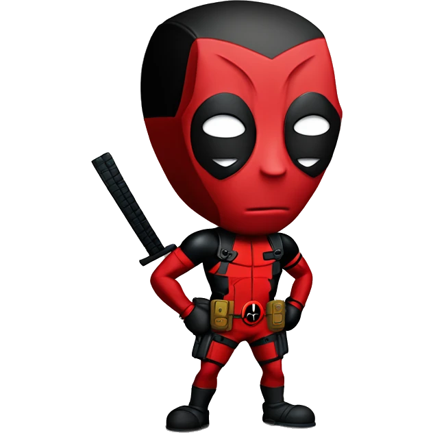 Deadpool  con Bob esponja emoji