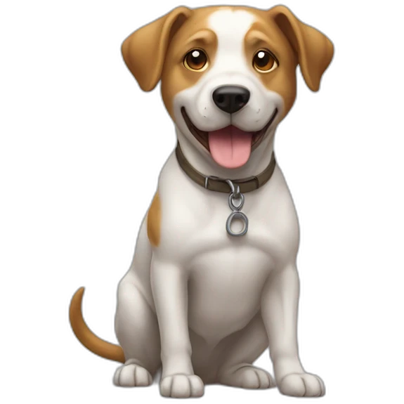 chien attrapé un rat  emoji