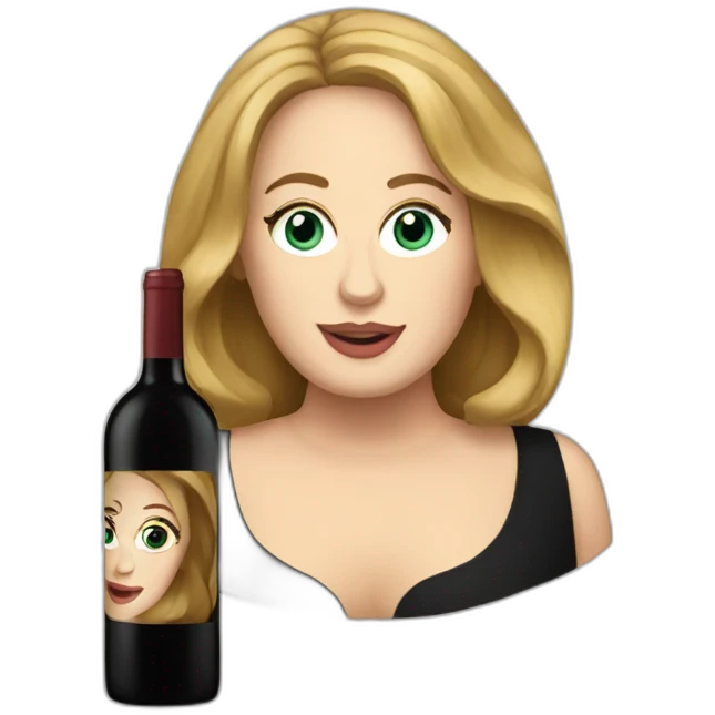 Adele wine emoji