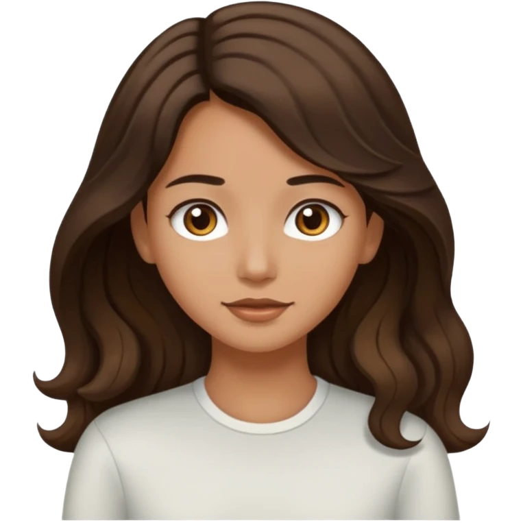 a pretty tan bratz girl with long brown hair and white bratz man with short wavy black hair emoji