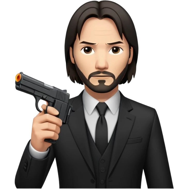 john wick holding pistol emoji