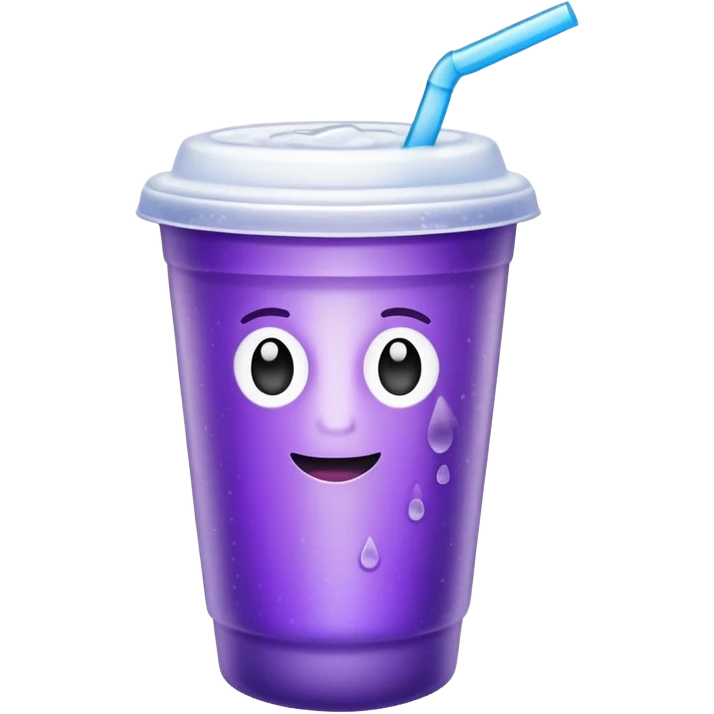purple drink in styrofoam cup emoji