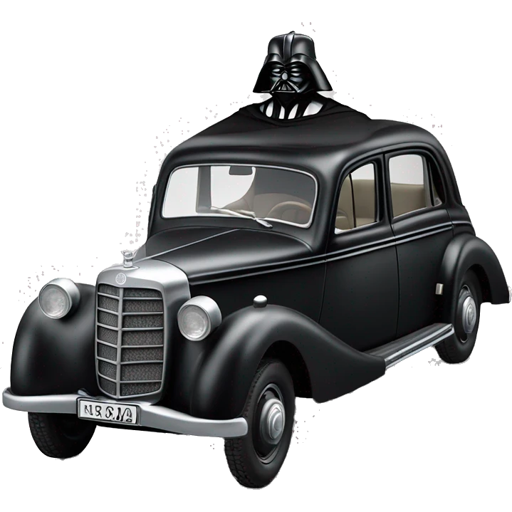  Darth Vader’s 1943 WW2 Mercedes German Staff Officer’s 4-door Car emoji