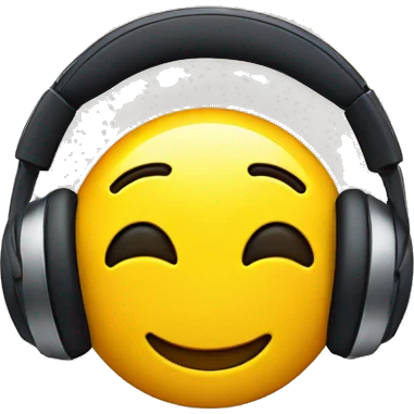 sony headphones with smiley face emoji emoji