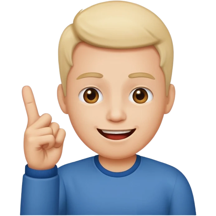 Middle finger the bad one with a funny face emoji