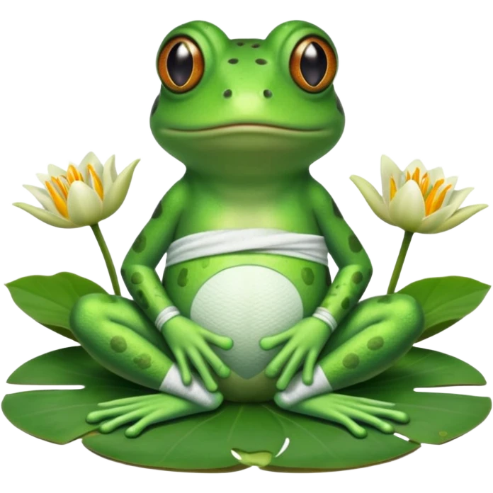 Worry frog bandage  emoji