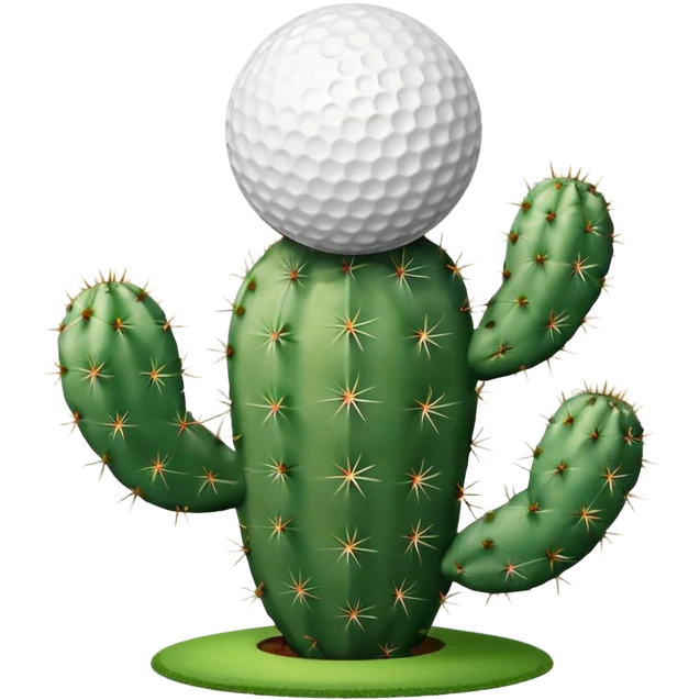 cactus trophy golf ball emoji