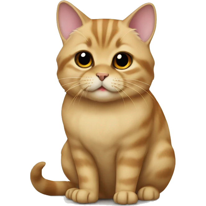 Scottish  golden chinchilla cat emoji