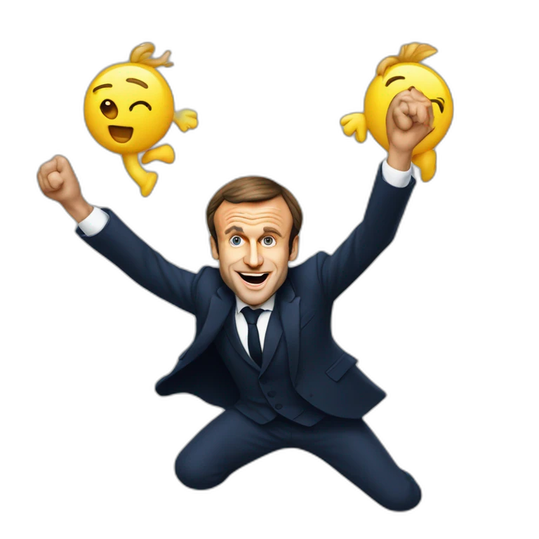 Emmanuel Macron qui danse emoji