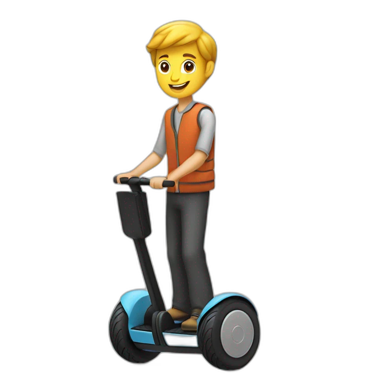 Segway avec homme emoji