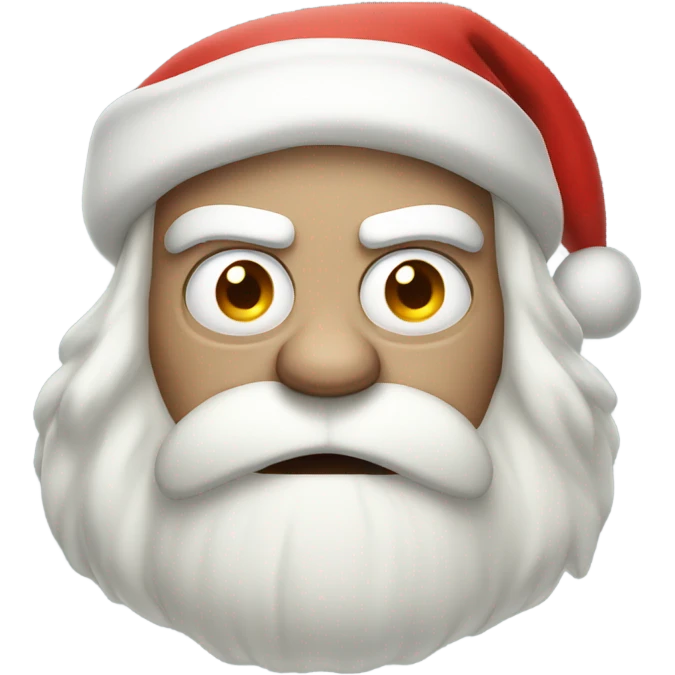 Angry pale Santa  emoji