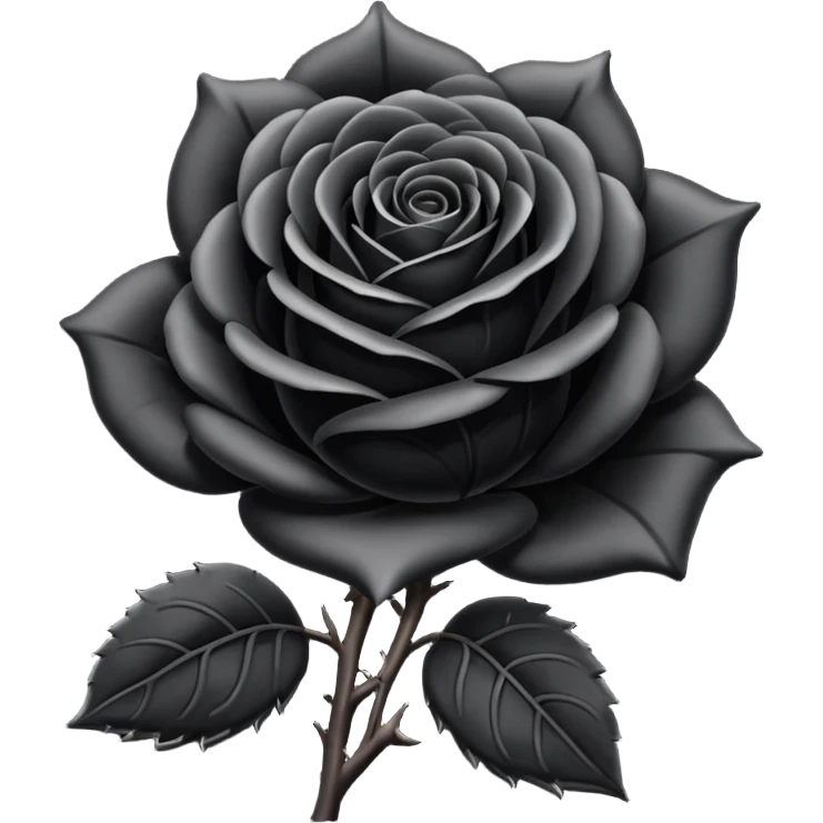 Rosa negra emoji