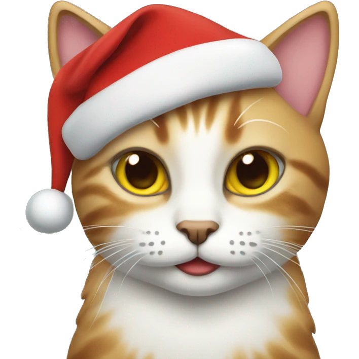 Christmas cat emoji