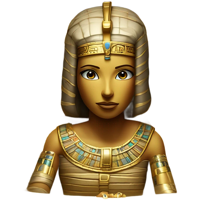 mummy in gold coffin egypt emoji