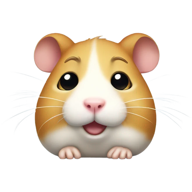 Hamster crying and water coming from its eyes emoji